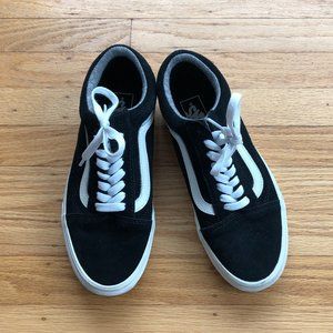 Vans Old Skool Shoes Black White Almost New 8.5